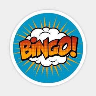 Bingo Comic Book Text Magnet